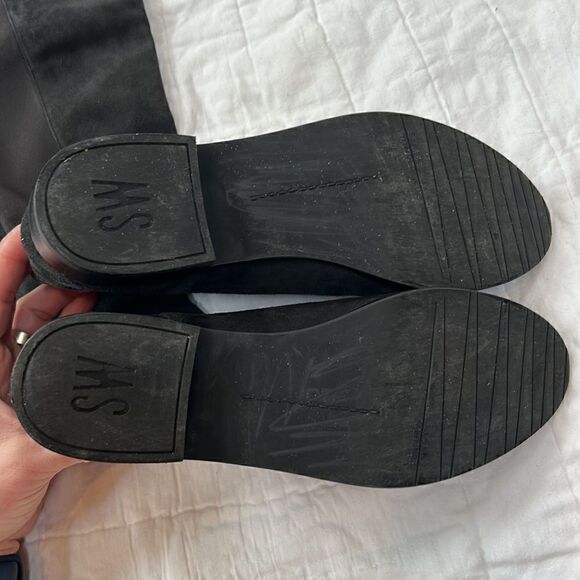 Stuart Weitzman Reddy 5050 Suede Over-The-Knee Boots, Black size 6.5 women EUC - Picture 4 of 8